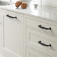 Curved Cabinet Handles, Gold / Black Zinc Alloy