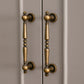 Vintage Turned Solid Brass Cabinet Pulls and Knobs