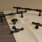 Solid Brass Twisted Cabinet Pulls and Matching Knobs