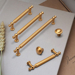 Faceted Zinc Alloy Cabinet Pulls and Matching Knobs