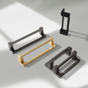 Modern Zinc Alloy Rectangular Cabinet Pulls