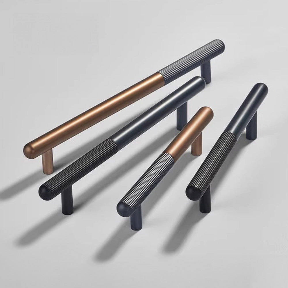 Two-Tone Striped Cabinet Pulls and Knobs