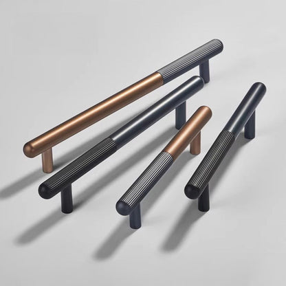 Two-Tone Striped Cabinet Pulls and Knobs