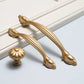 Gold Zinc Alloy Cabinet Handles and Flower Knobs
