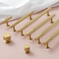 Ribbed Solid Brass Cabinet Pulls and Matching Knobs