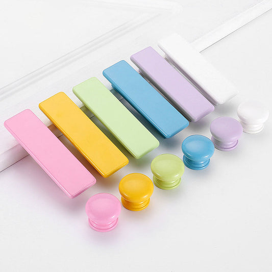 Colorful Birch Wood Cabinet Pulls and Knobs for Dressers
