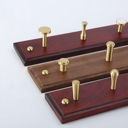 Modern Solid Brass Wall Pegs for Coats & Bags