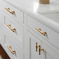Gold Round Bar Cabinet Pulls and Drawer Handles