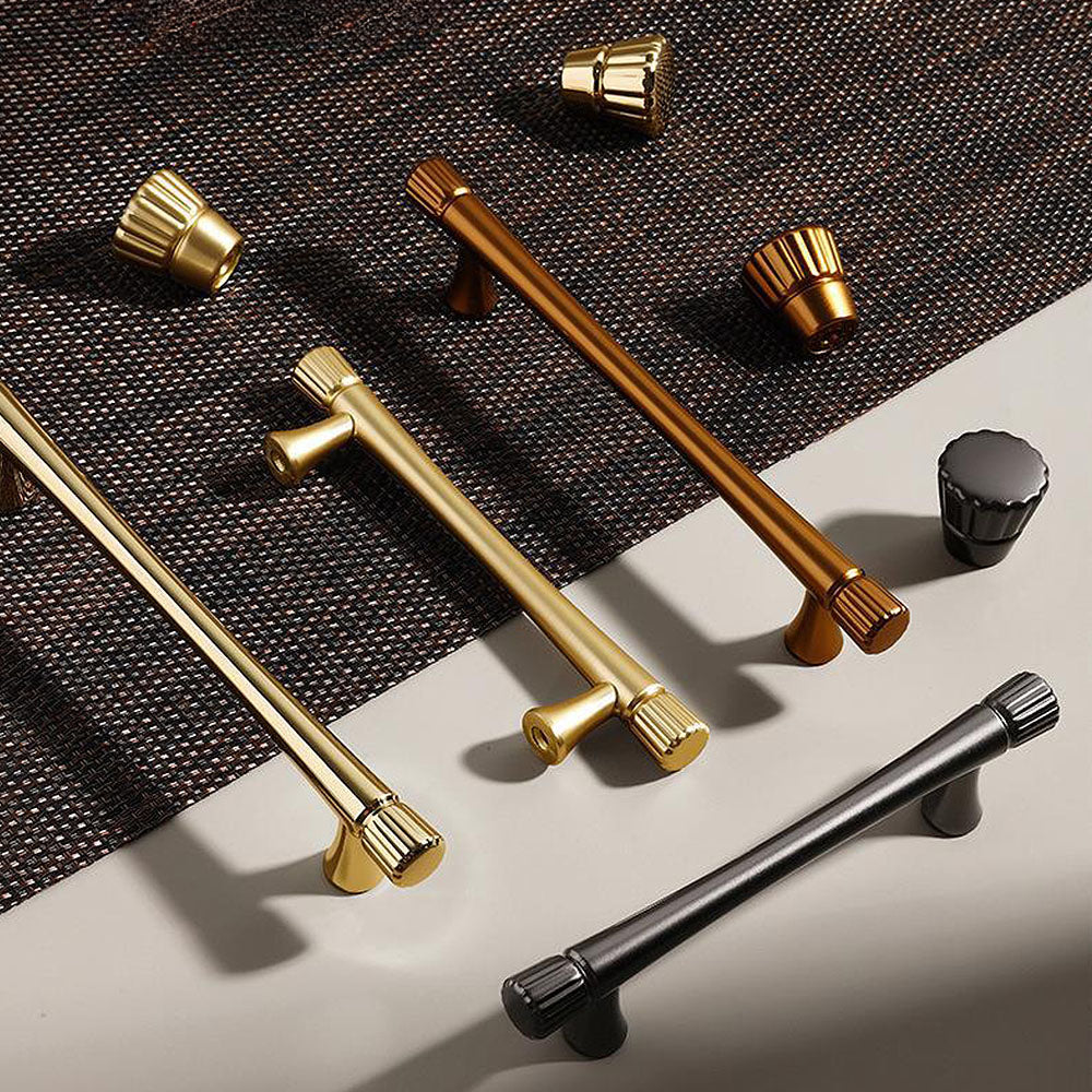 Fluted Detail Cabinet Pulls and Matching Knobs