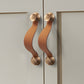 Leather Strap Cabinet Pulls and Knobs with Zinc Alloy Mounts