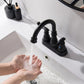 3 Holes Stainless Steel Hot And Cold Bathroom Faucets