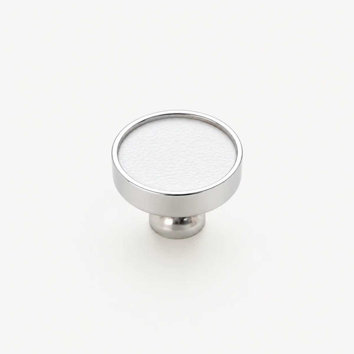 Colorful Leather Cabinet Pulls and Knobs, Stainless Steel