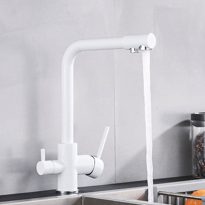 Selma Three-Way Kitchen Faucet with Filter Tap Reverse Osmosis Filters Compatible