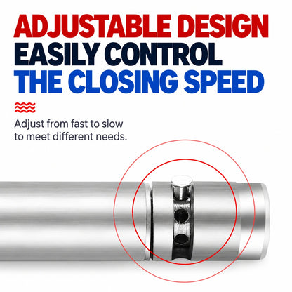 Adjustable Self-Closing Door Hinges with Hold-Open, 4-Inch & 5-Inch