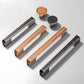 Textured Leather Inlay Cabinet Pulls and Knobs