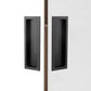 Recessed Cabinet Pulls with Offset Finger Grip