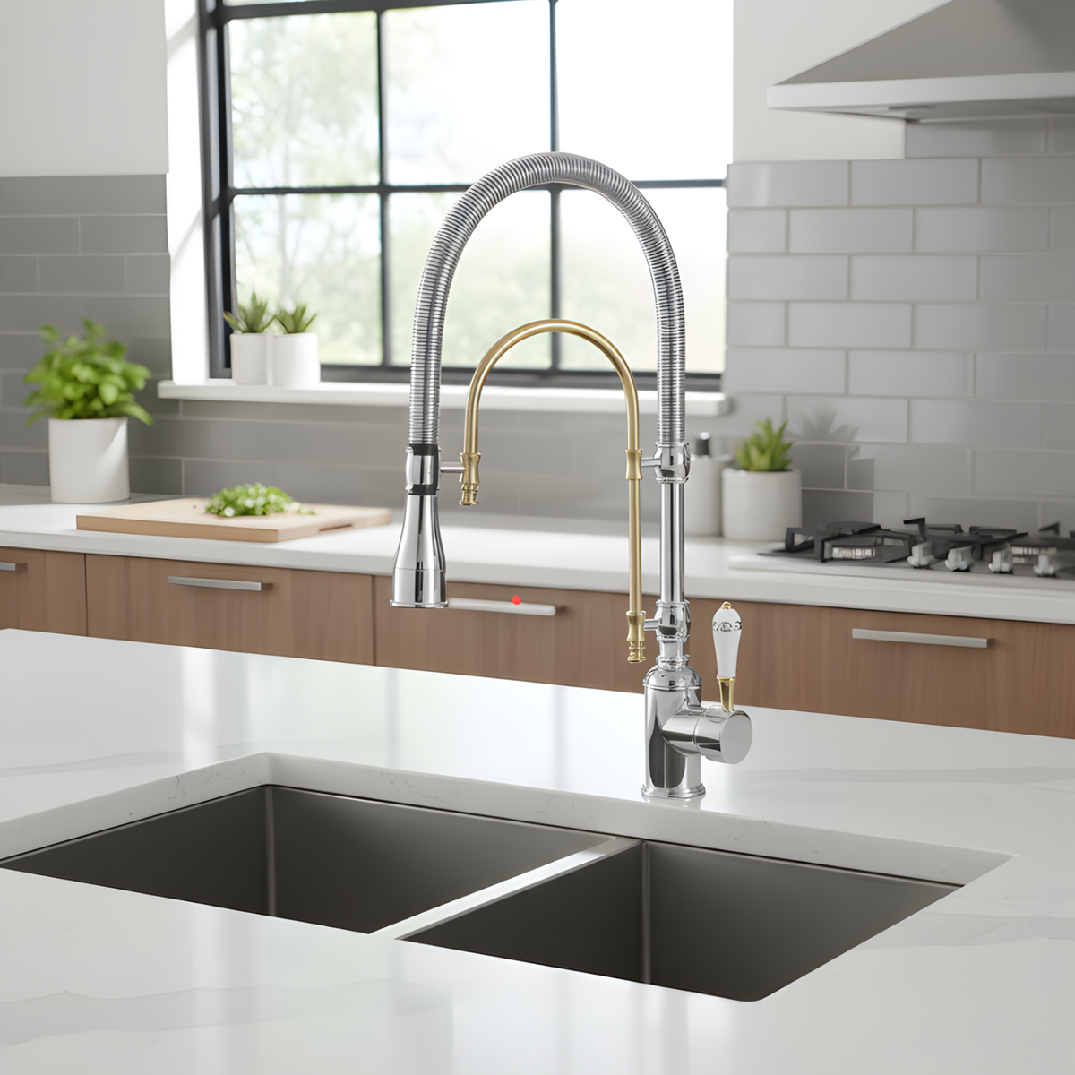 Noro 360° Pull-Down Faucet with Multi-Function Spring Spout Mixer
