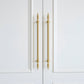 Gold Brass Turned Bar Cabinet Pulls and Knobs
