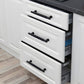 Knurled Round Bar Cabinet Pulls, Aluminum Alloy Handles