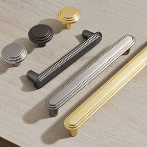 Grooved Round Bar Zinc Alloy Cabinet Pulls and Knobs