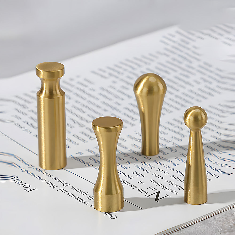 Modern Solid Brass Wall Pegs for Coats & Bags