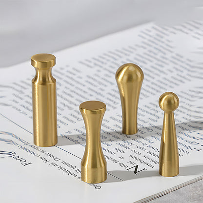 Modern Solid Brass Wall Pegs for Coats & Bags