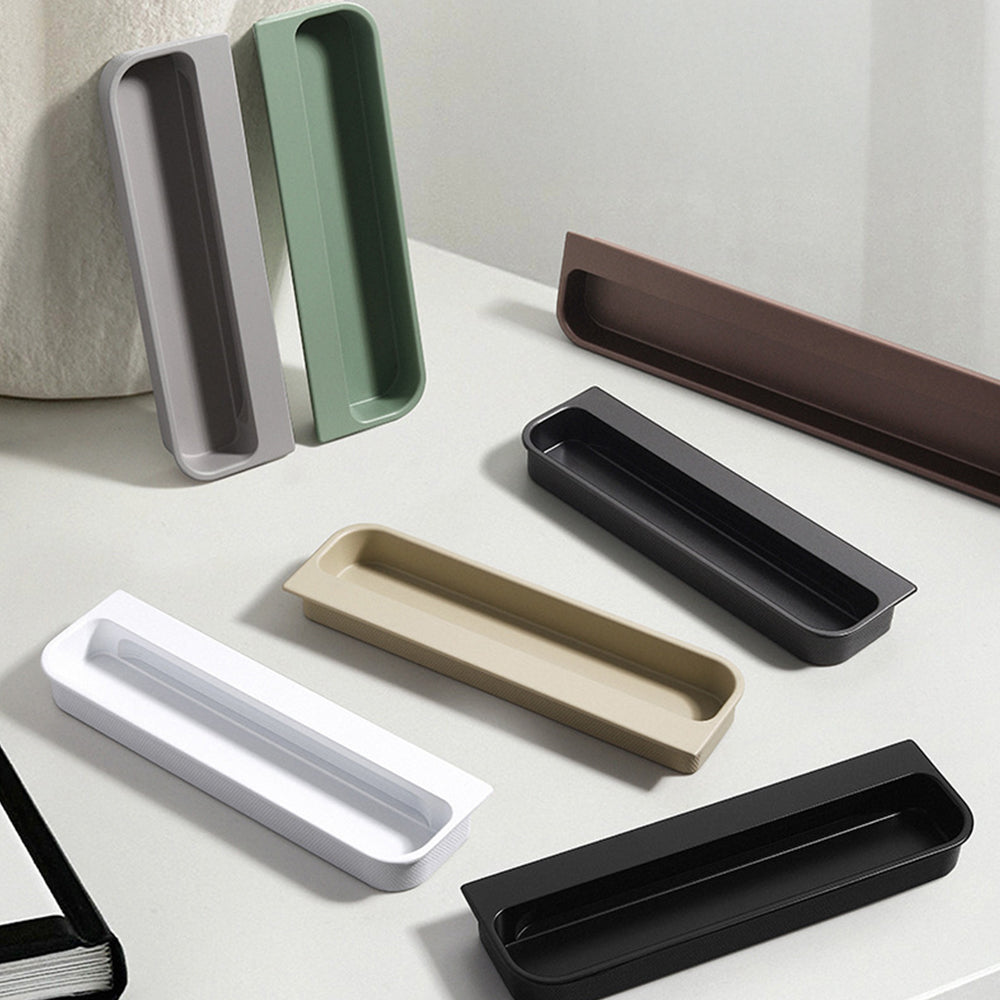 Multicolor Rounded Recessed Cabinet Pulls for Drawers
