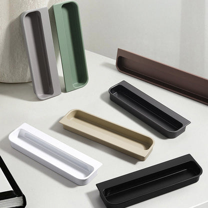 Multicolor Rounded Recessed Cabinet Pulls for Drawers