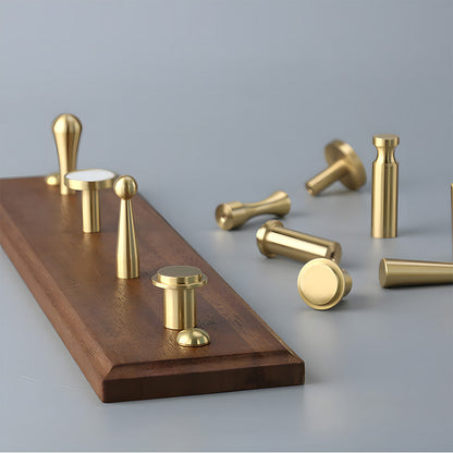 Modern Solid Brass Wall Pegs for Coats & Bags