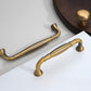 Brushed Brass Retro Cabinet Pulls and Knobs
