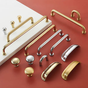 Nordic Brass Cabinet Pulls, Knobs, and Cup Pulls