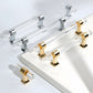 Transparent Acrylic Round Bar Cabinet Pulls for Wardrobes
