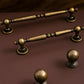 Vintage Turned Solid Brass Cabinet Pulls and Knobs