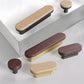 Wood-Grain Cabinet Handles and Knobs for Wardrobes