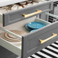 Arched Half Moon Cabinet Handles and Knobs, Zinc Alloy