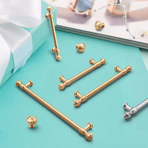 Fluted Pumpkin Cabinet Pulls and Knobs for Wardrobes