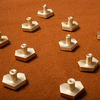 Heart-Shaped Brass Drawer Knobs for Cupboards