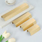 Brass Hidden Finger Cabinet Pulls with Brushed Gold Finish