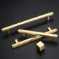 Brushed Square Cabinet Handles and Knobs, Zinc Alloy