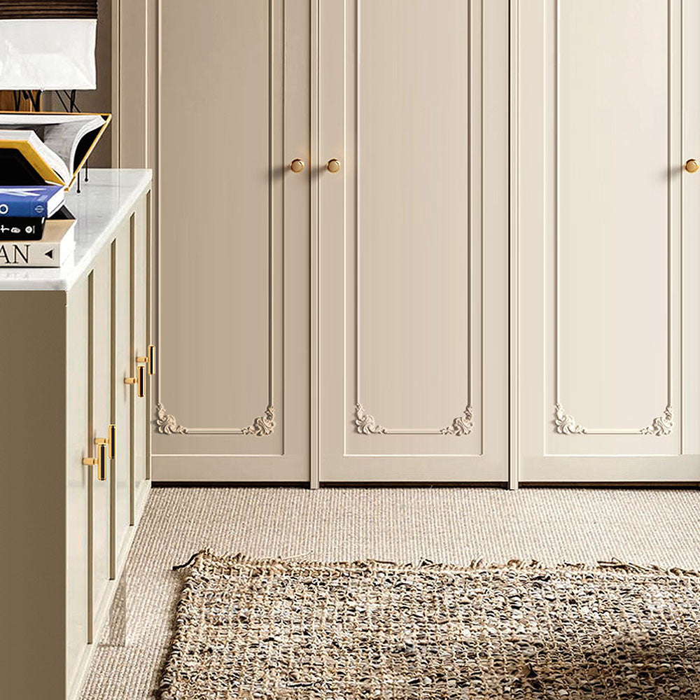Slim Round T-Bar Cabinet Pulls and Knobs for Wardrobes