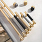 Modern Gold Knurled T-Bar Cabinet Handles and Knobs