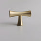 Gold Curved Cabinet Handles, Zinc Alloy T-Bar Pulls