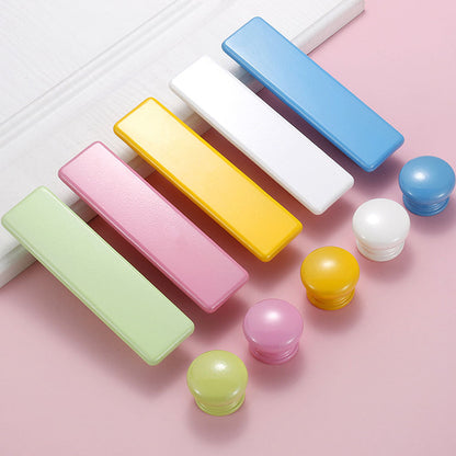 Colorful Birch Wood Cabinet Pulls and Knobs for Dressers