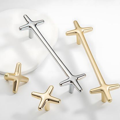 Modern Star Cross Cabinet Pulls and Knobs