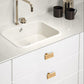 Ribbed Brass Cabinet Handles and Matching Knobs