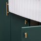 Pure Brass Gold Round Bar Cabinet Pulls for Wardrobe Doors