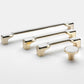 Two-Tone Gold Cabinet Pulls and Knobs