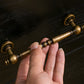 Vintage Turned Solid Brass Cabinet Pulls and Knobs