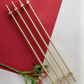 Adjustable Long Round Bar Cabinet Pulls, Gold / Brushed Brass Finish