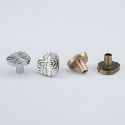 Organic Round Textured Zinc Alloy Cabinet Knobs
